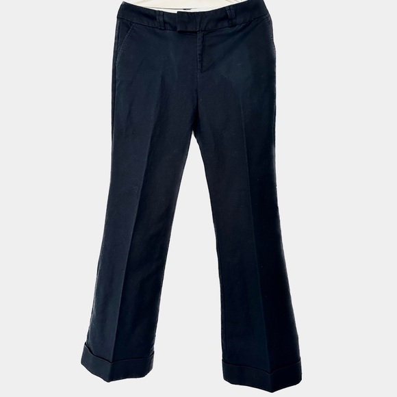 Banana Republic Navy Blue Pants Trousers Jackson Fit Wide Legs 6 - Picture 1 of 9